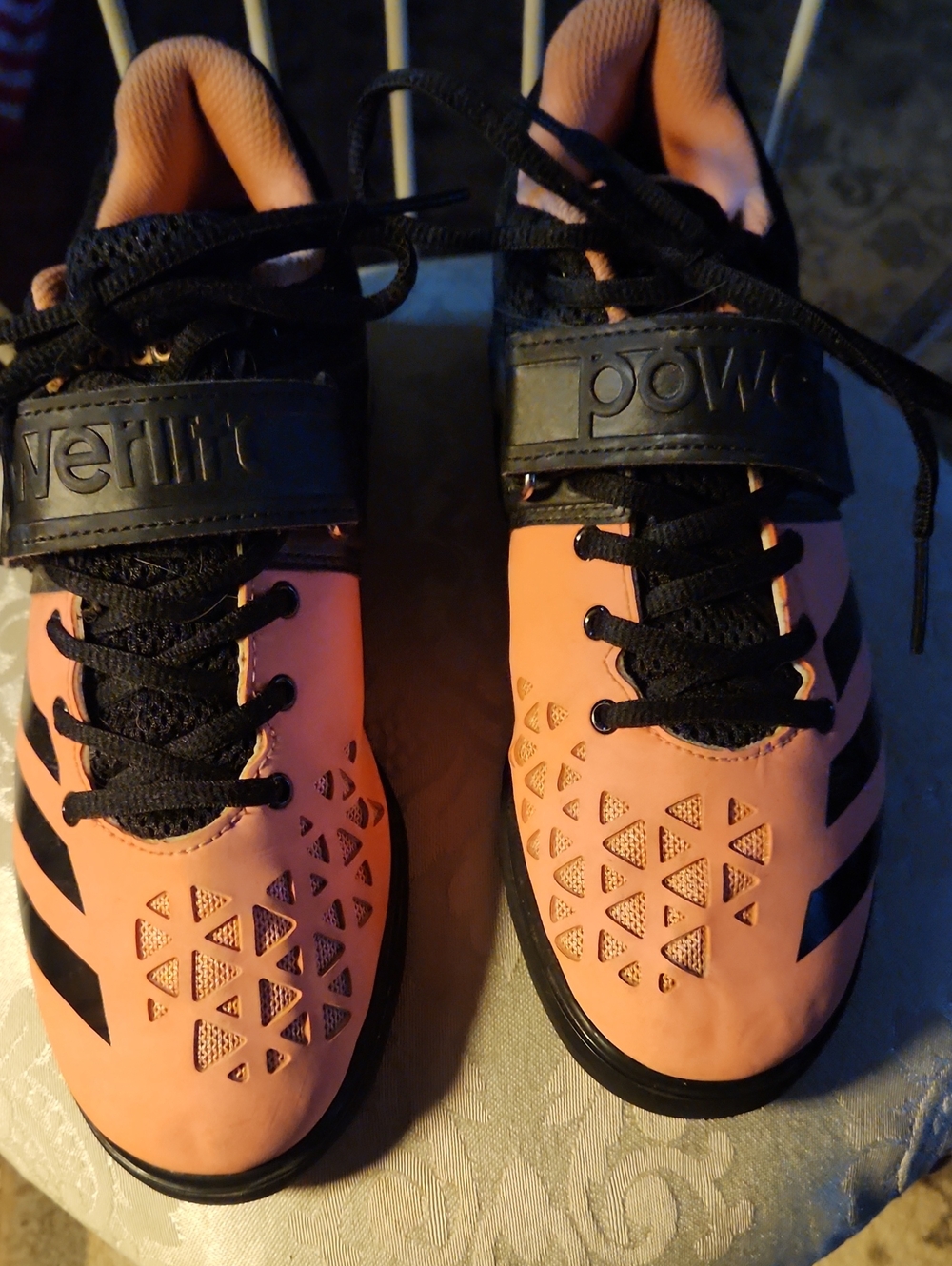 Adidas  powerlift 3.1 Pink and Black weightlifting shoe